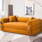 Preços baixos em Sofás, poltronas e sofás de tecido amarelo ...