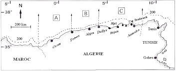 Algerien is een staat in den noordwesten vun afrika. Carte Du Bassin Algerien A Region Ouest B Region Centre C Download Scientific Diagram