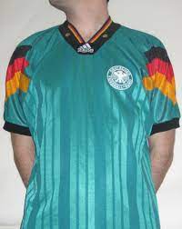 Germany Away 1992 Germany Wore This Jersey During Euro 92 Where Playing As A Unified Country They Lost Denmark In The Fina Mens Tops Men S Polo Shirt Men