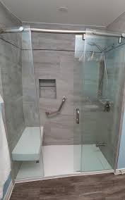 Corian Solid Surface Showers Contemporary Bathroom Toronto By Clearcut Kitchen And Bath Inc