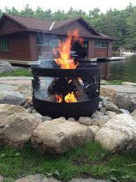 Durably constructed of steel, this fire pit is perfect for backyard gatherings on cool evenings. Muskoka Firepit Friendly Firesfriendly Fires