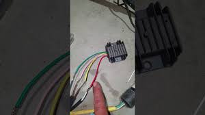 Pin 1 is the input pin. How To Wire A 4 Wire Voltage Regulator Rectifier Youtube
