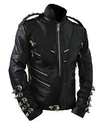 Xfang mj billie jean jacket costume with glove. Michael Jackson Bad Leather Jacket In Black Color Nyc
