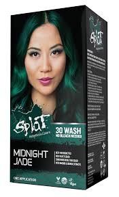 Check out the 15 best black hair dyes to give yourself a killer lasting ability: Splat Midnight Jade Hair Color Semi Permanent Bleach Free Green Hair Dye Walmart Com Walmart Com