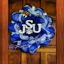 Jackson State University Go Tigers Follow Me On Facebook Rosa S Wreaths Jackson State University Jackson State Sports Wreaths
