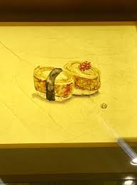 klingstudio日式料理手绘 做墙绘这些年 羊皮纸灯罩上水彩绘画作品还是第一次 于温州鹿城区欧洲城万岁料理 他是以水墨画的形式表现 因为灯罩这种材质功能必定要用这种方法 才能实现透光效果 价格 100 40x40厘米 qqemail decorative tray tray takeout container