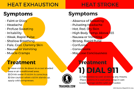 Causes And Symptoms Of Heat Stroke And Heat Exhaustion