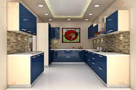 Parallel Shaped Kitchen Modularkitchen Interiordesign Kitchendesign Modernkitchen Kitchen Kitchen Design Kitchen Ceiling Design Kitchen Furniture Design