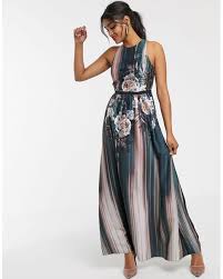 How disappointed i am with little mistress! Little Mistress Lace Ombre Detail Sleeveless Maxi Dress In Blue Lyst