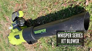 Make your way to the spot where you want your pile of leaves to end up. The Quietest Leaf Blower Ryobi S 40 Volt Ry40470 Whisper Series Jet Blower Review Youtube