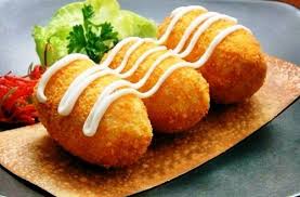 Hasil gambar untuk gambar kroket kentang isi ayam