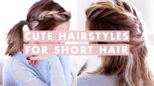 Stuck on how to style your short hair? Cute Hairstyles For Short Hair And Medium Length Hair