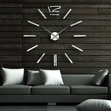 Brass watch & thermometer on wooden wall hanging plaque. 40 Inch Modern 3d Mirror Wall Clock Diy Room Home Decor Bell Cool Mirror Sticker Big Watch Watch Large Watch High School Musical 2 Freesticker Nissan Aliexpress