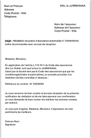 Les modèles de lettres de résiliation de magazines et journaux. Exemple De Lettre Pour Resilier Un Contrat Dassurance Exemple De Lettre