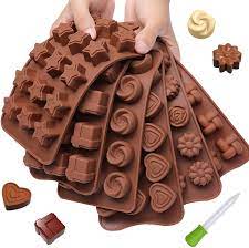 Interested in using silicone baking molds? Amazon Com Chocolate Candy Mold Silicone Trays Recipes Ebook Nonstick Bpa Free And Fd Approved Make Fun Chocolate Shapes Gummy Candies Hard Candy And Ice Fancy Shapes 6 Trays Kitchen Dining
