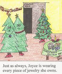 Can You Over Decorate Your Christmas Tree Funny Christmas Cards Christmas Humor Holiday Cartoon