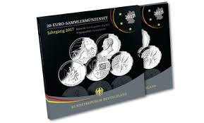 Der begriff soll regelkonform nur in der einzahl verwendet werden (siehe unten, pluralformen). Munze Deutschland 20 Euro Sammlermunzen Set 2017 Spiegelglanz