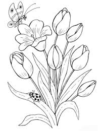 Malvorlagen Zum Ausmalen Ausmalbilder Tulpe Gratis 1