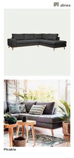 Alinea Picabia Canape D Angle Fixe Droit En Tissu Anthracite Canapes Tous Les Canapes Canapes D Angle Alinea D Meuble Deco Canape Angle Decoration Maison