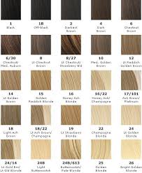 Hair Color Chart Paul Mitchell I Love 22 26 As Blended