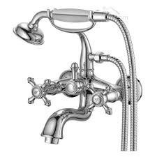 6.324 angebote zu wasserhahn badewannen im badewannen preisvergleich. Set Wannenarmatur Badewanne Armatur Handbrause Halter Kreuzgriff Retro Nostalgie Ecolam