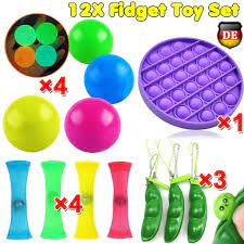 All you need is this pop it fidget toy and someone to play with. Melario 12 Stucke Fidget Sensory Toys Kaufland De