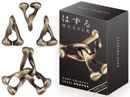 Quantity + add to list. Hanayama Huzzle Trinity Cast Metal Puzzle Bramblerose Toy Shop