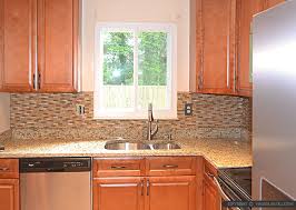Mix it up with mosaic tiles that provide pops of glittering glass or sparkling colors that create movement in your space. Backsplash For Santa Cecilia Granite Countertop Nbizococho
