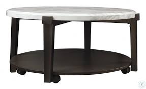 The white and brown coffee tables features beneficial role, it takes to put on glasses of tea or coffee, newspapers, meals, food, and games consoles. Janilly Dark Brown And White Coffee Table From Ashley Coleman Furniture