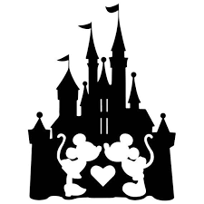 Disney Inspired Kissing Mickey Minnie Castle Waterproof Vinyl Etsy Disney Decals Disney Stencils Disney Silhouettes