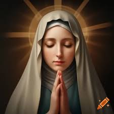 Virgin mary portrayed as a stingray