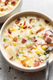 Easy Ham And Corn Chowder Corn Chowder Recipe Ham Chowder Recipe Ham Chowder