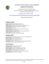 PALM BEACH COUNTY CRIMINAL JUSTICE COMMISSION CORRECTIONS TASK FORCE/  Public Safety Coordinating Council Palm Beach County Gover