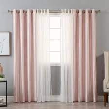 Best Home Fashion 84 In L Umixm Tulle And Light Pink Faux Silk Blackout Curtain 4 Pack Mm Gr Tulle Gr Bo Silk 84 Ltpink The Home Depot In 2021 Pink Curtains Home Curtains Curtains Living Room