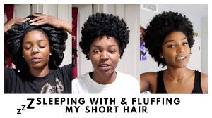 Baby hair is always a good idea. Sleeping With Short Natural Hair Youtube