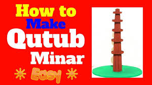 How To Make A Qutub Minar Model Easy Step By Step With Cardboard Paper M Cardboard Paper How To Make Easy Step