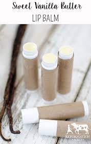 Sweet Vanilla Butter Lip Balm Reformation Acres Recipe Diy Lip Balm Lip Balm Recipes The Balm