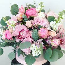 Bloom Box Pink Orchids Bouquet Pink Hydrangea Flower Arrangements
