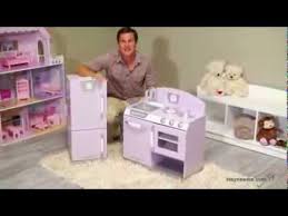 kidkraft 2 piece lavender retro kitchen