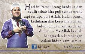 Keluargaku syurgaku, sunnahmu panduanku bersama ustaz ebit lew. Facebook