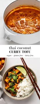 Thai Coconut Curry Tofu Recipe Tofu Dishes Delicious Tofu Curry Recipes