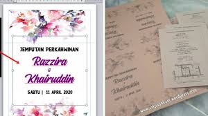 Kertas kraf 175gsm, size a4, rm25 (100pcs). Tutorial Diy Kad Jemputan Kahwin Guna Printer Di Rumah Sahaja Lebih Mudah Murah Remaja