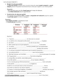 Plus Que Parfait Learn French French Worksheets Teaching French