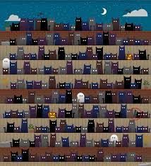 Can You Spot The Witch Hat Among The Cats Hidden Pictures Cat Puzzle Spooky Games
