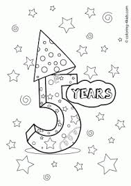 Birthday Card Happy 5th Birthday Coloring Pages 5 Years Birthday Coloring Pages For Kids Printables Coloring Birthday Cards Birthday Coloring Pages Happy Birthday Coloring Pages
