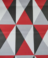 Looking for the best wallpapers? 3d Geometric Wallpaper Triangles Diamonds Red Grey Black Vinyl Paste Wall Modern Ebay