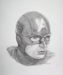 Captain America Chris Evans Drawing Captain America Drawing Drawings Chris Evans
