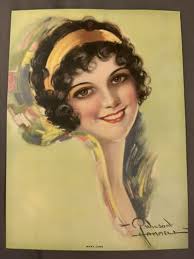 C 1930 ORIGINAL Art Print Graphic Art Decor “Mary Jane” Q. Wilson Hammel  Artist