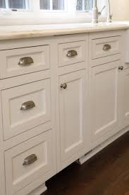 Custom White Kitchen Cabinets With Brushed Nickel Hardware Kitchen Cabinet Handles Country Kitchen Cabinets Cottage Kitchen Cabinets