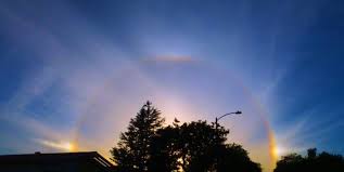 The halo was visible in the brazilian state of santa catarina, as well as in several nearby cities. Rare Weather Phenomenon The 22 Degree Sun Halo Virily